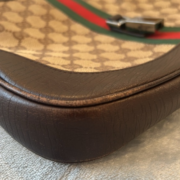 Gucci GG monogram web hobo shoulder bag. - Picture 7 of 10